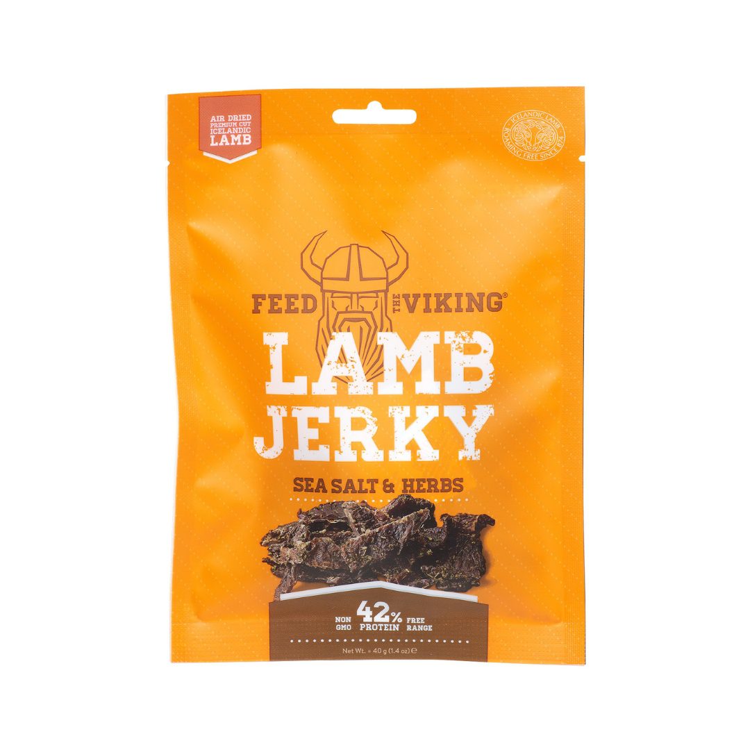 Lamb Jerky-Sea Salt &amp; Herbs 40gr NEW