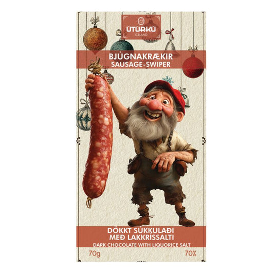 9th "Sausage-Swiper" Dark Chocolate with Liquorice - Christmas Edition