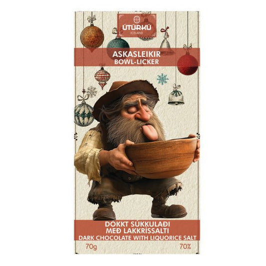 6th "Bowl-Licker" Dark Liquorice Chocolate - Christmas Edition
