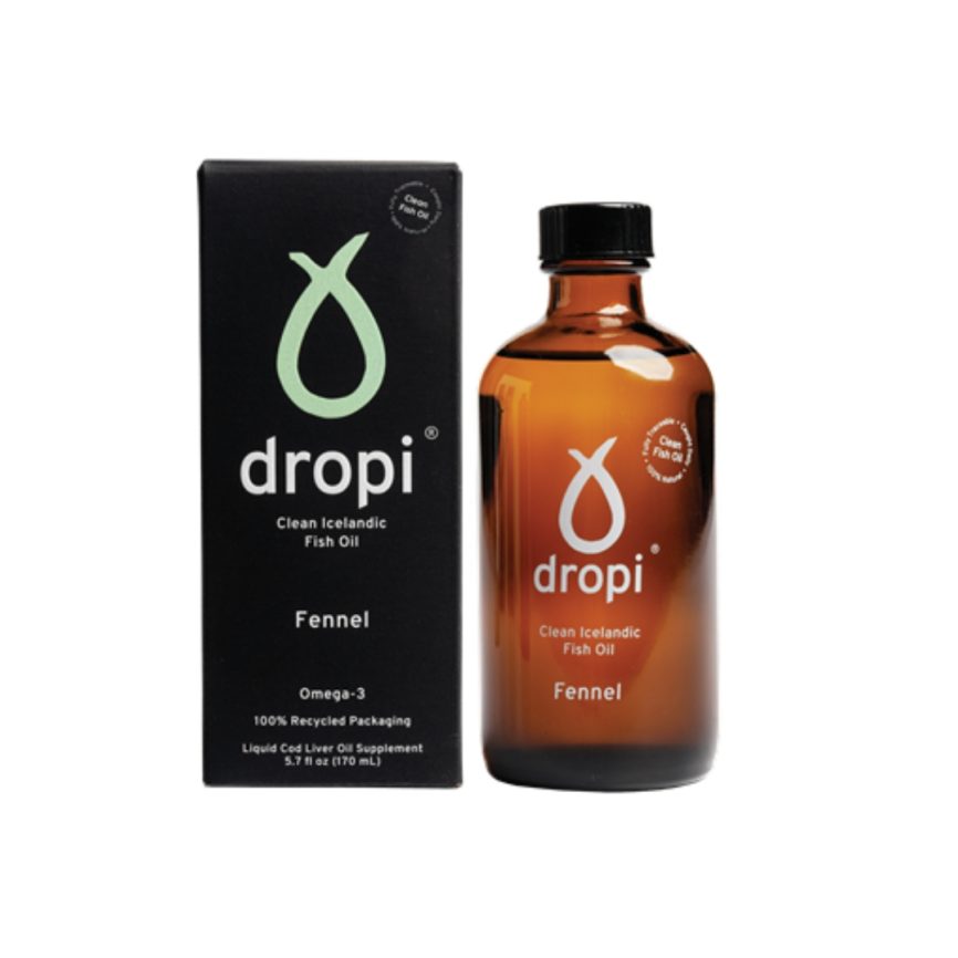 Dropi Extra Virgin Cod Liver Oil with Organic Fennel – 170ml