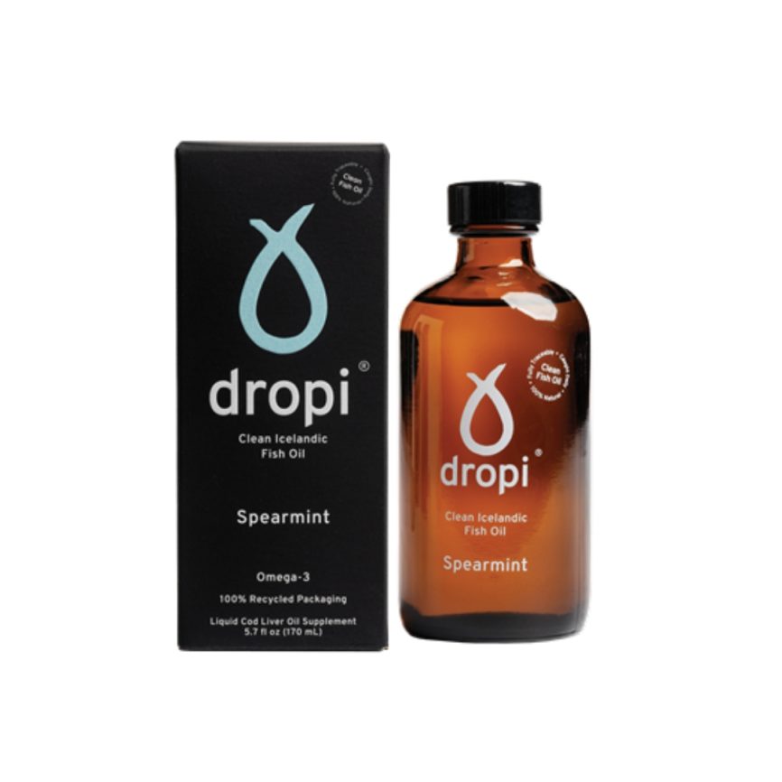 Dropi Extra Virgin Cod Liver Oil with Organic Spearmint – 170ml