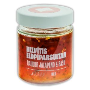 Helvítis Eldpiparsultan Rauður Jalapeno/Basil 200g
