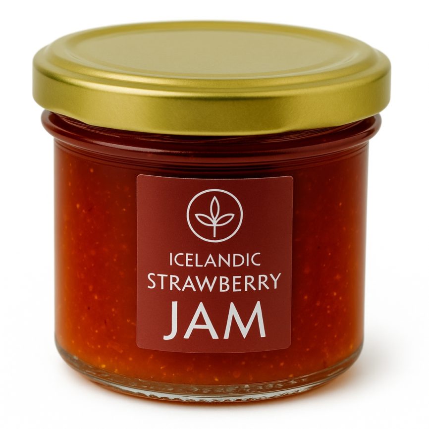Icelandic Strawberry Jam – Small-Batch Preserve (240g)
