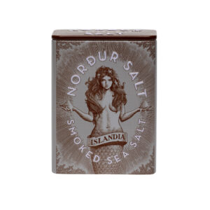 Smoked Salt Tin Box 125g – Norður salt