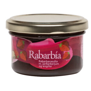 Rabarbía Rhubarb Jam with Strawberries and Ginger