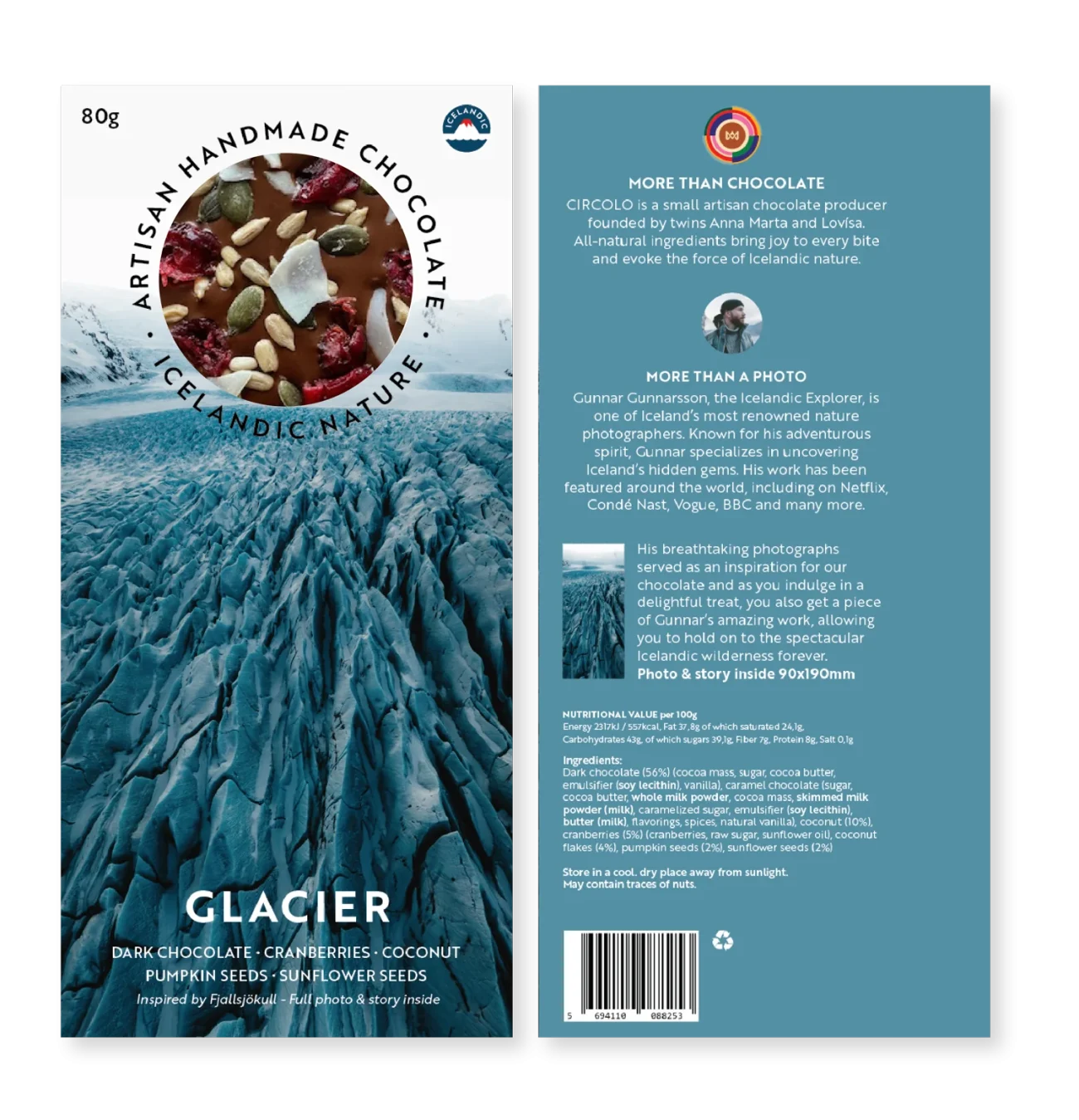 Jökull-Glacier Cranberries, Coconut, Pumpkin & Sunflower Seeds 80g